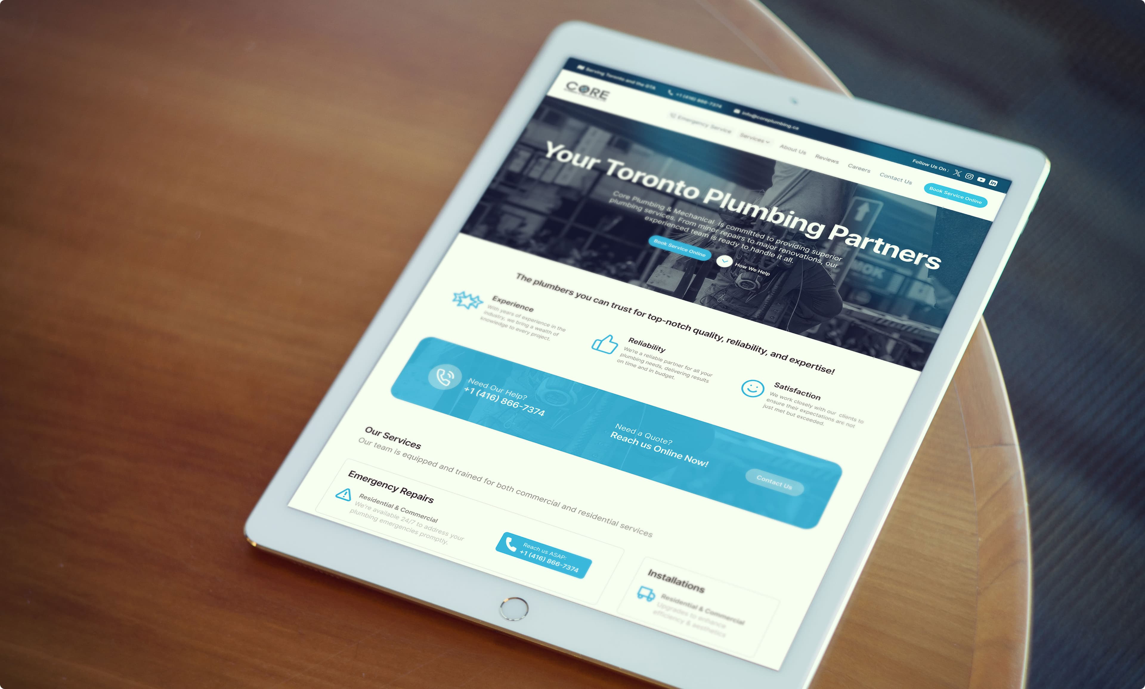 Durco Website Mockup