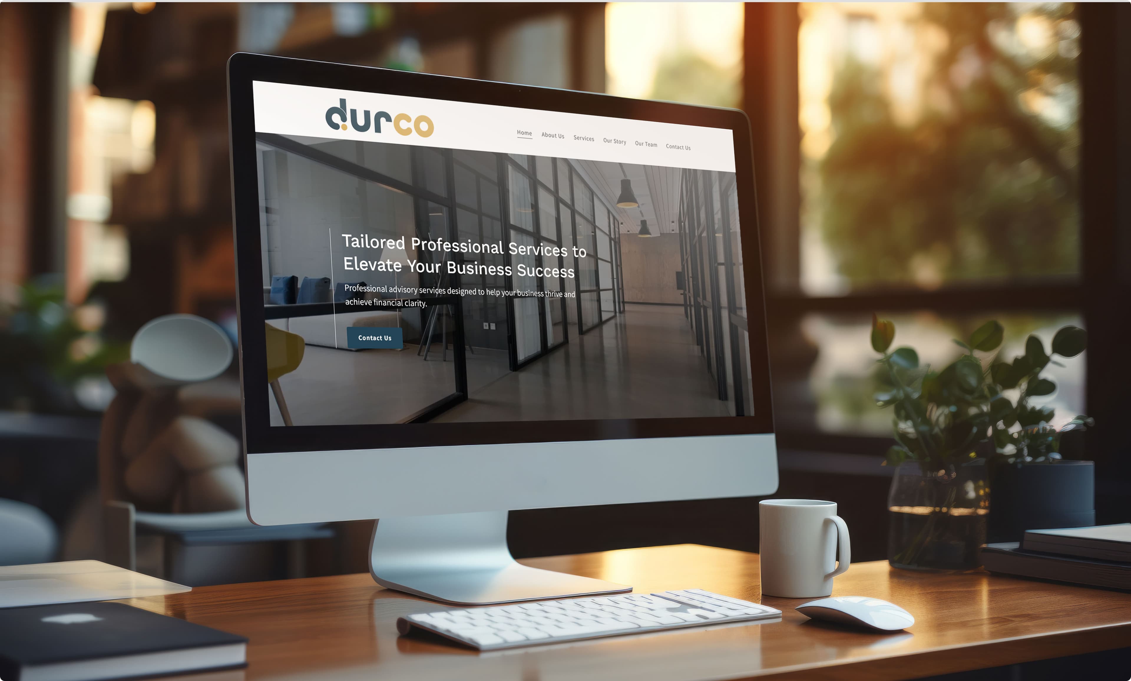 Durco Website Mockup